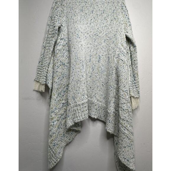 Aratta Silent Journey Open Front Cable Knit Cardigan Size L Large Lace Cuffs - Picture 11 of 16